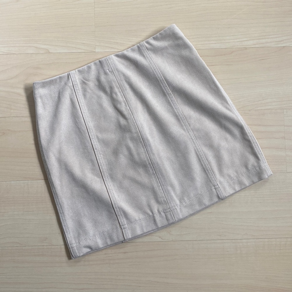 Beige Mini Skirt